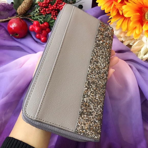 ๐NWT Kate Spade Greta Court Neda Glitter Wallet - Picture 8 of 8